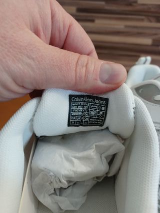 Calvin Klein Jeans Zapatillas Blancas y Plateadas