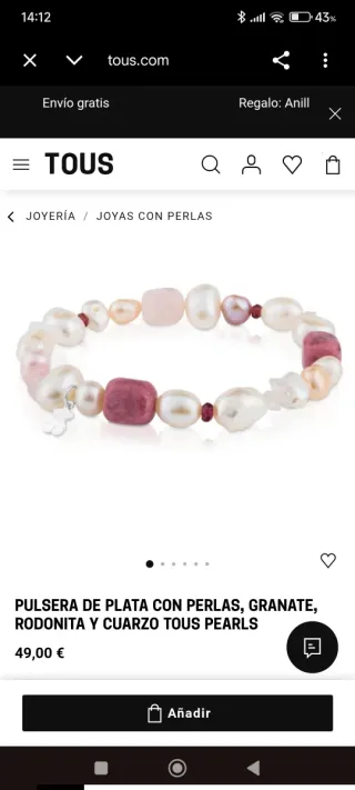 Pulsera Tous Plata y Gemas