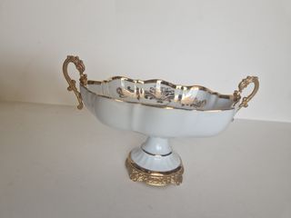 3 Scatoline Porcellana Limoges con Dame