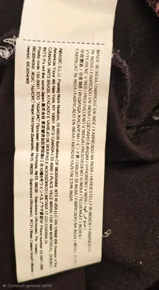 Desigual T-shirt Uomo Maniche Lunghe XXL