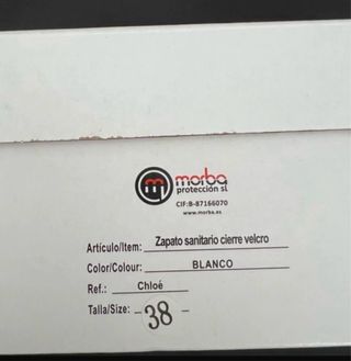 Zapato sanitario mujer talla 38 Mundo