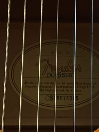 Guitarra Acústica Fender DG5-SBST