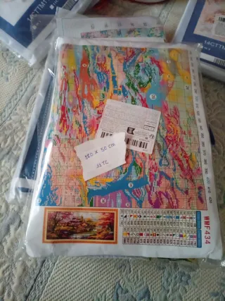 Kit Punto de Cruz Paisaje Primavera