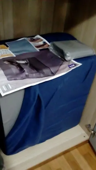 Colchón plegable doble / puff GRIS hasta 195x140cm