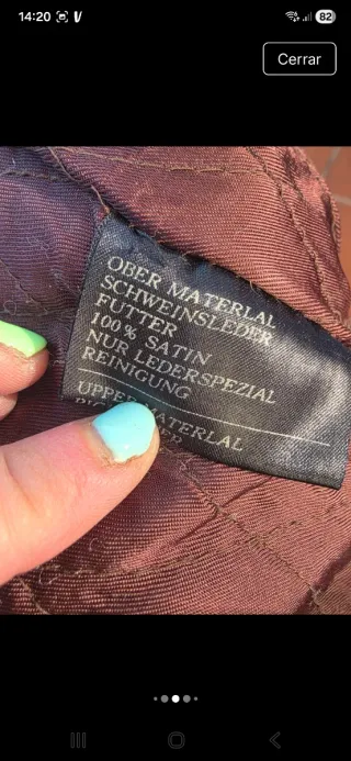 Cazadora vintage piel marrón