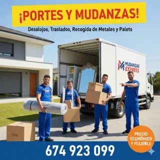PORTES Y MUDANZAS ECONÓMICAS - ¡Hoy mismo!