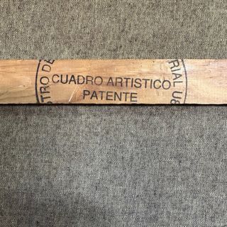 Cuadro grande  pintado con relieve  años 80