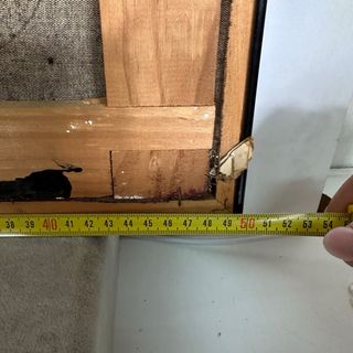 Cuadro grande  pintado con relieve  años 80