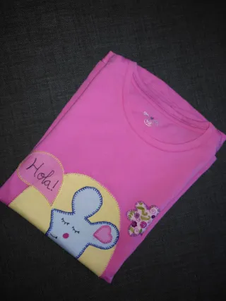 Camiseta tirantes niña flor