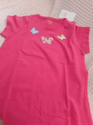 Camiseta tirantes niña flor
