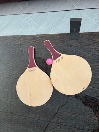Juego Palas Madera Playa + Pelota