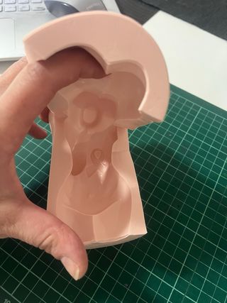 Molde silicona femenino Lazo Rosa 10cm