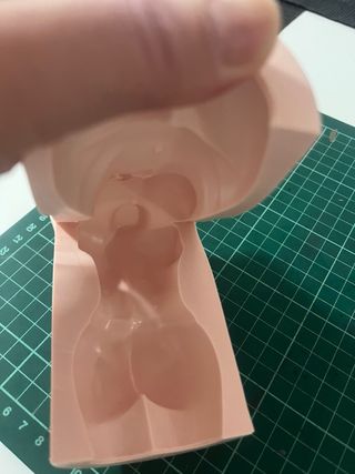 Molde silicona femenino Lazo Rosa 10cm