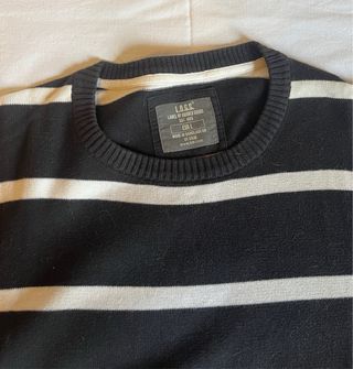 Jersey H&M rayas blanco y negro Talla L