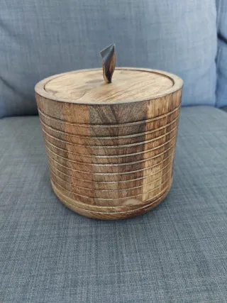 Ciotola in legno con coperchio Maison du Monde