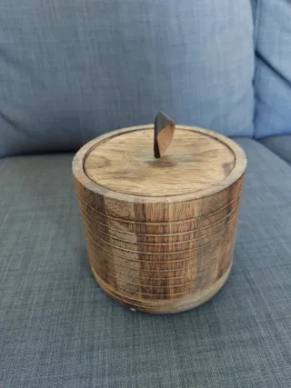 Ciotola in legno con coperchio Maison du Monde