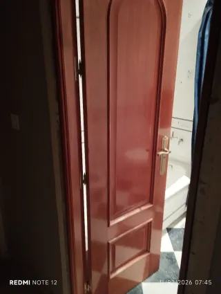 Puertas de madera con cristal1- 120 + 2 de 70