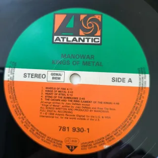 Manowar Kings of Metal Vinile Limited Edition