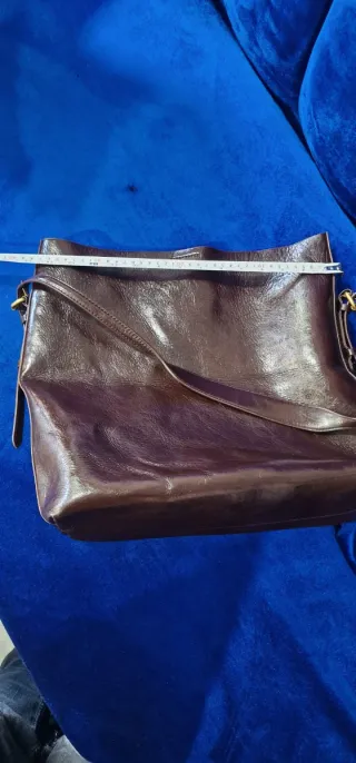 Bolso Tote Zara Piel Marrón