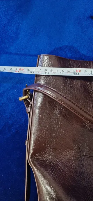 Bolso Tote Zara Piel Marrón