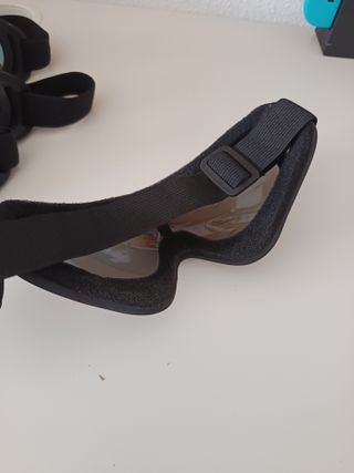 Gafas de esquí con lente multicolor y transparente