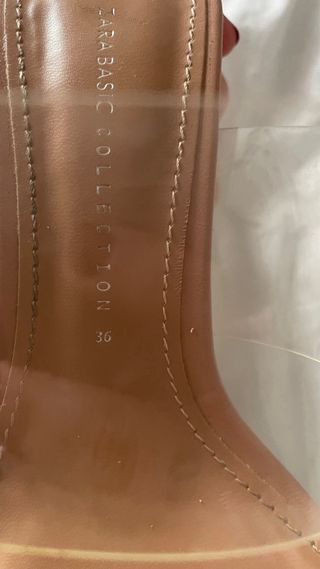 Sandalias Zara tacón transparente