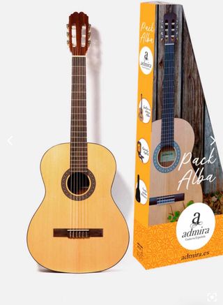 Pack Guitarra Admira Alba + Funda + Afinador