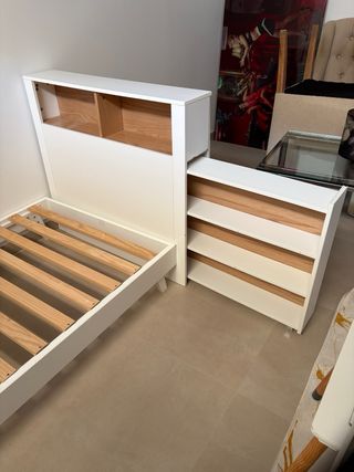 Cama individual Emma con somier