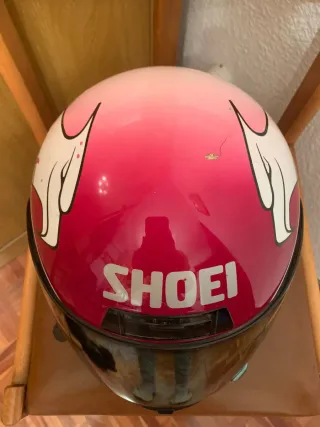 Casco Moto Shoei Rojo y Azul