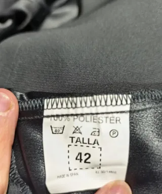 Traje de chaqueta y pantalón negro esmoquin señora