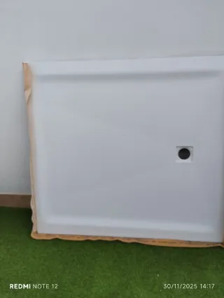 Plato de ducha acrílico blanco