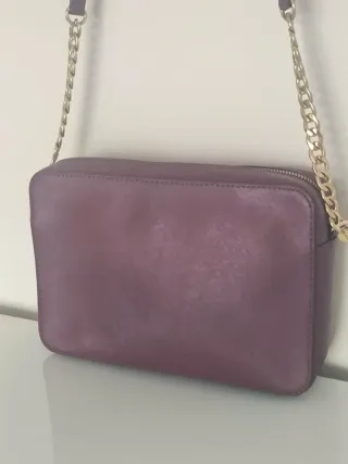 Bolso Michael Kors Morado y Dorado