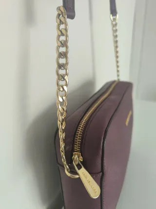 Bolso Michael Kors Morado y Dorado