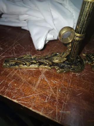 Juego latón cortinas