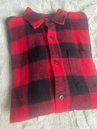 Camisa cuadros Pull&Bear roja y negra