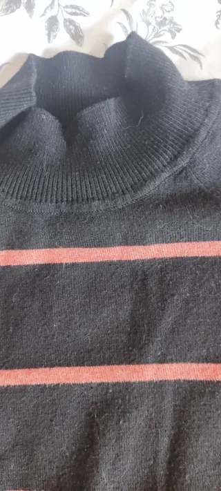 Jersey Primark Negro y Naranja Rayas