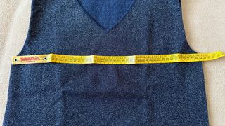 Top Andre Maurice Blu Scintillante Taglia M