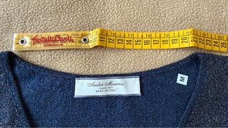 Top Andre Maurice Blu Scintillante Taglia M