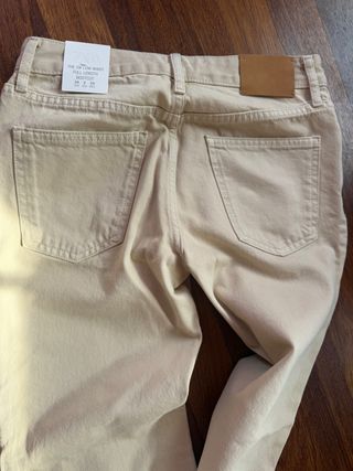 Pantalones Zara Beige Talla 34