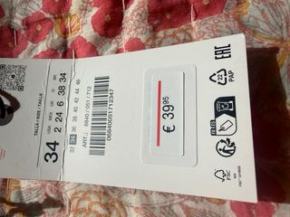 Pantalones Zara Beige Talla 34