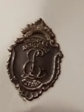 Plato Bronce Artístico de españa. Diámetro 45 cm