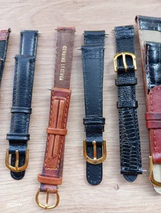 Correas de piel para reloj LOTE 7 UD