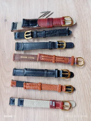 Correas de piel para reloj LOTE 7 UD