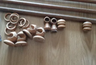 3 Barras cortina + accesorios. Solo venta directa.