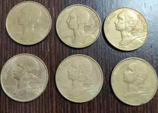 Lote de 39 monedas antiguas de Francia