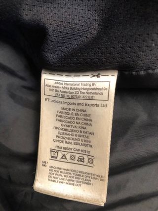 Chaqueta Puffer Adidas Negra