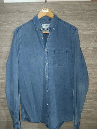 Camisa vaquera Pull&Bear azul