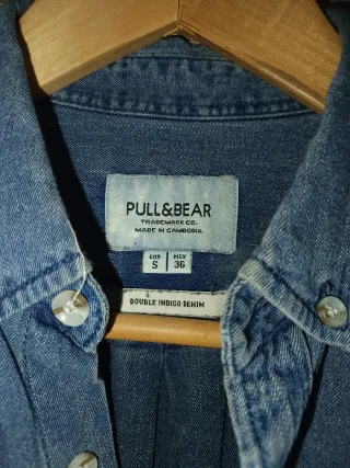Camisa vaquera Pull&Bear azul