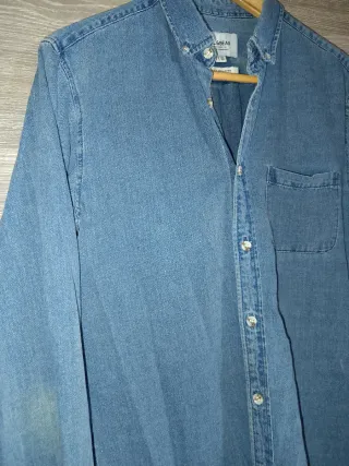 Camisa vaquera Pull&Bear azul