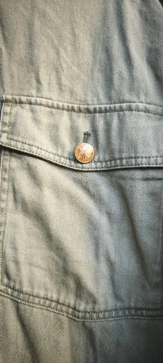 Camisa oversize Zara verde L